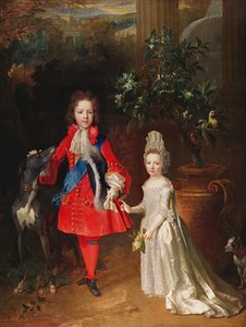 Prins James Francis Edward Stuart en Prinses Maria Theresa Stuart, 1695